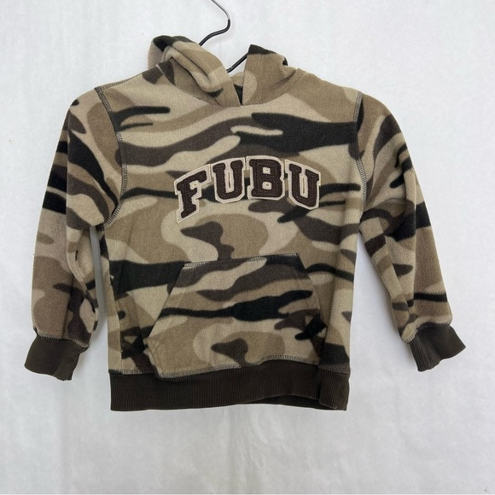 5/$25 Fubu boys camo sweatshirt 4